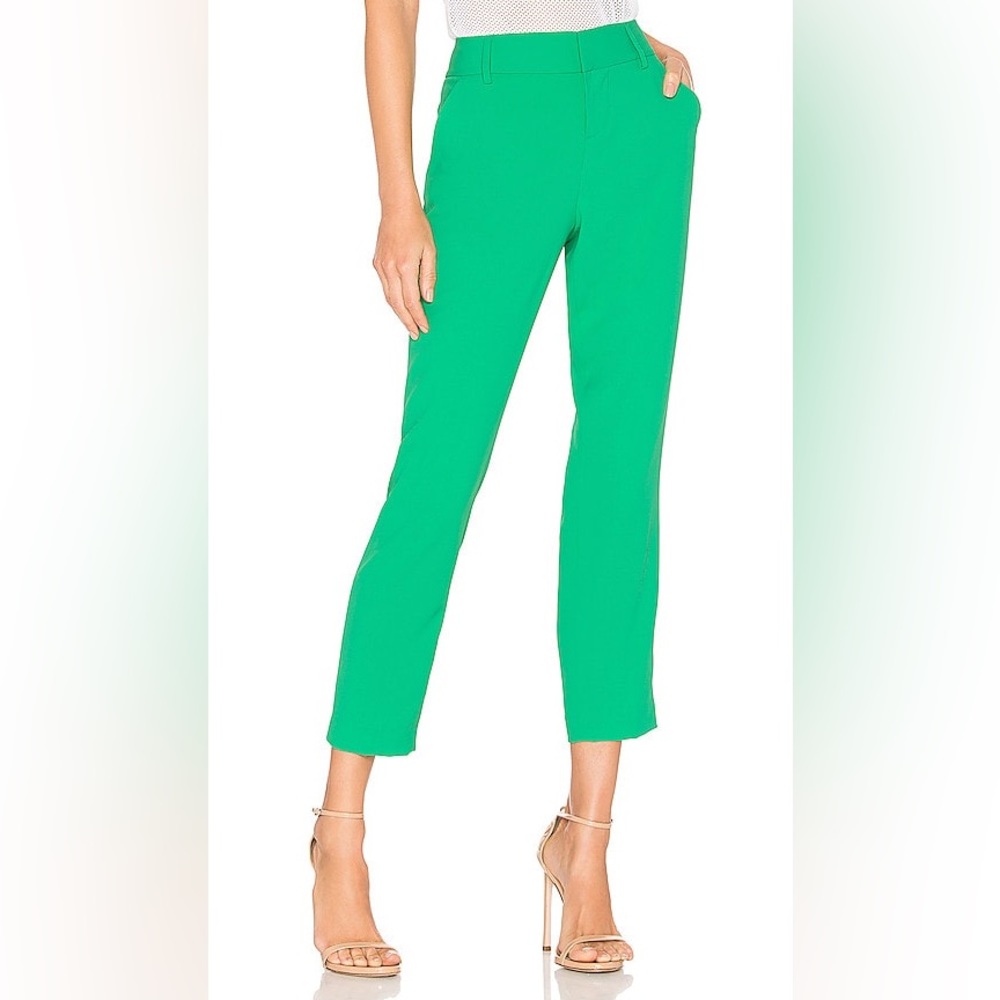 Alice + Olivia Stacey Slim Fit Trouser in Mint Kelly (NWT)